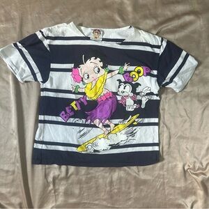 Surfing Betty Boop Graphic Tee